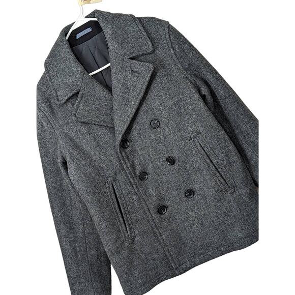 OLD NAVY! TRENDING DOVE GRAY CLASSIC NAVY PEACOAT, JACKET, COAT! SZ M - Picture 1 of 8